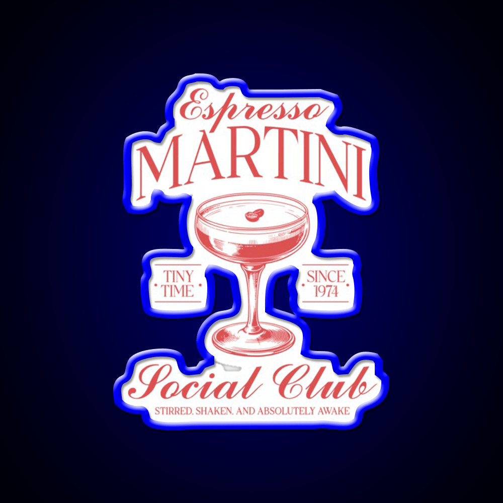 Espresso Martini Cocktail Bar Decor Led Neon Sign Drink Wall Art Rgb Color - Shineneon