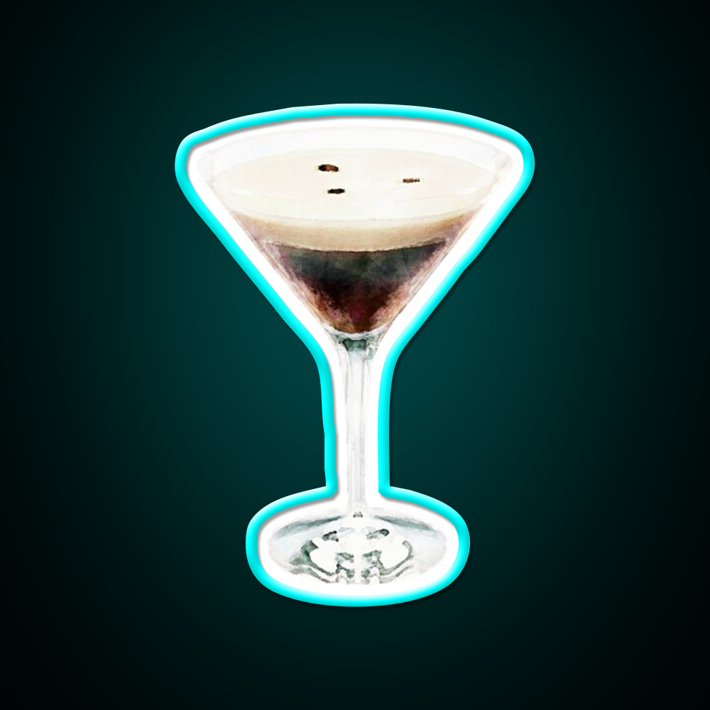 Espresso Martini Cocktail Bar Decor Led Neon Sign Party Neon Sign Rgb Color - Size and dimension reference