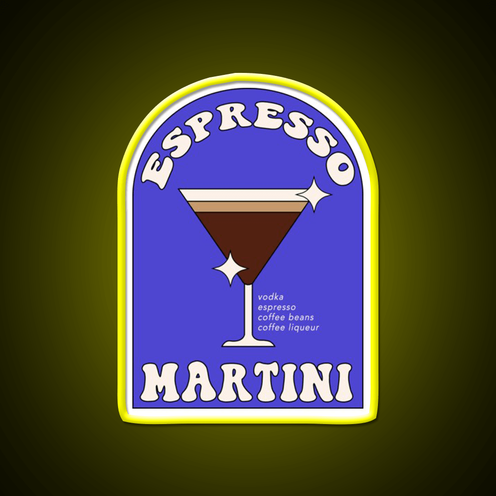 Espresso Martini Cocktail Bar Decor Led Neon Sign Wall Art For Bar Rgb Color - Shineneon
