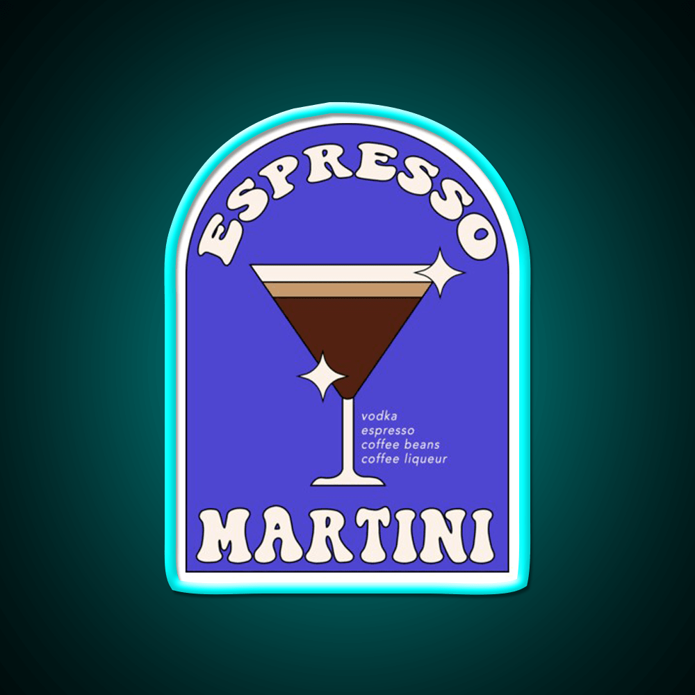 Espresso Martini Cocktail Bar Decor Led Neon Sign Wall Art For Bar Rgb Color - Shineneon