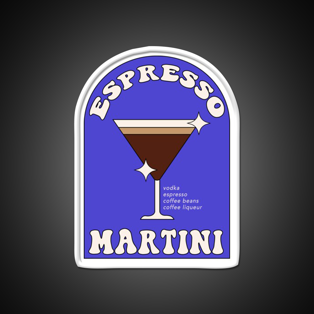 Espresso Martini Cocktail Bar Decor Led Neon Sign Wall Art For Bar Rgb Color - LED neon sign view 11