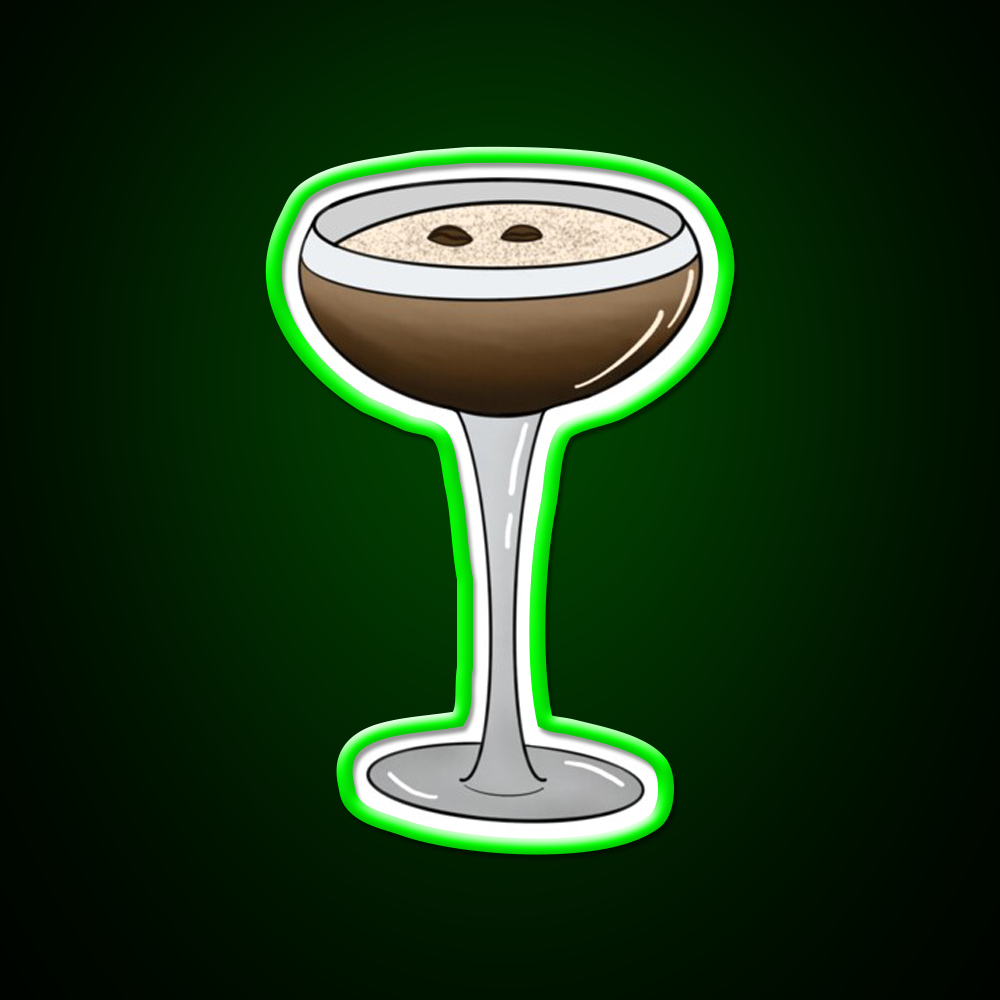 Espresso Martini Glass Cocktail Bar Decor Led Neon Sign Rgb Color - LED neon sign view 8