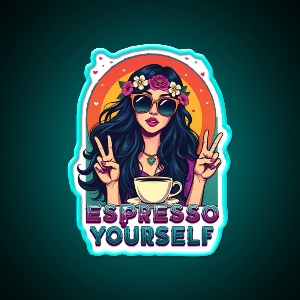 Espresso Yourself Cafe Led Neon Sign Espresso Bar Art Rgb Color