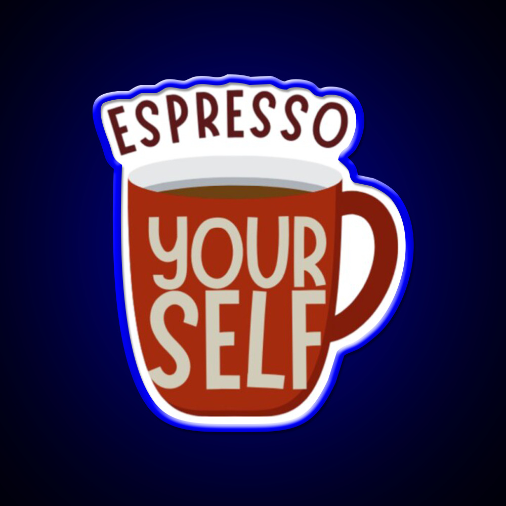 Espresso Yourself Cafe Led Neon Sign Espresso Bar Art For Coffee Shop Rgb Color