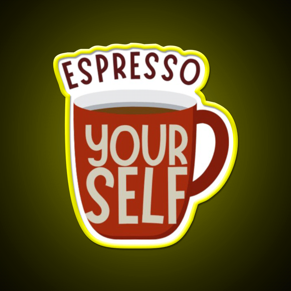 Espresso Yourself Cafe Led Neon Sign Espresso Bar Art For Coffee Shop Rgb Color