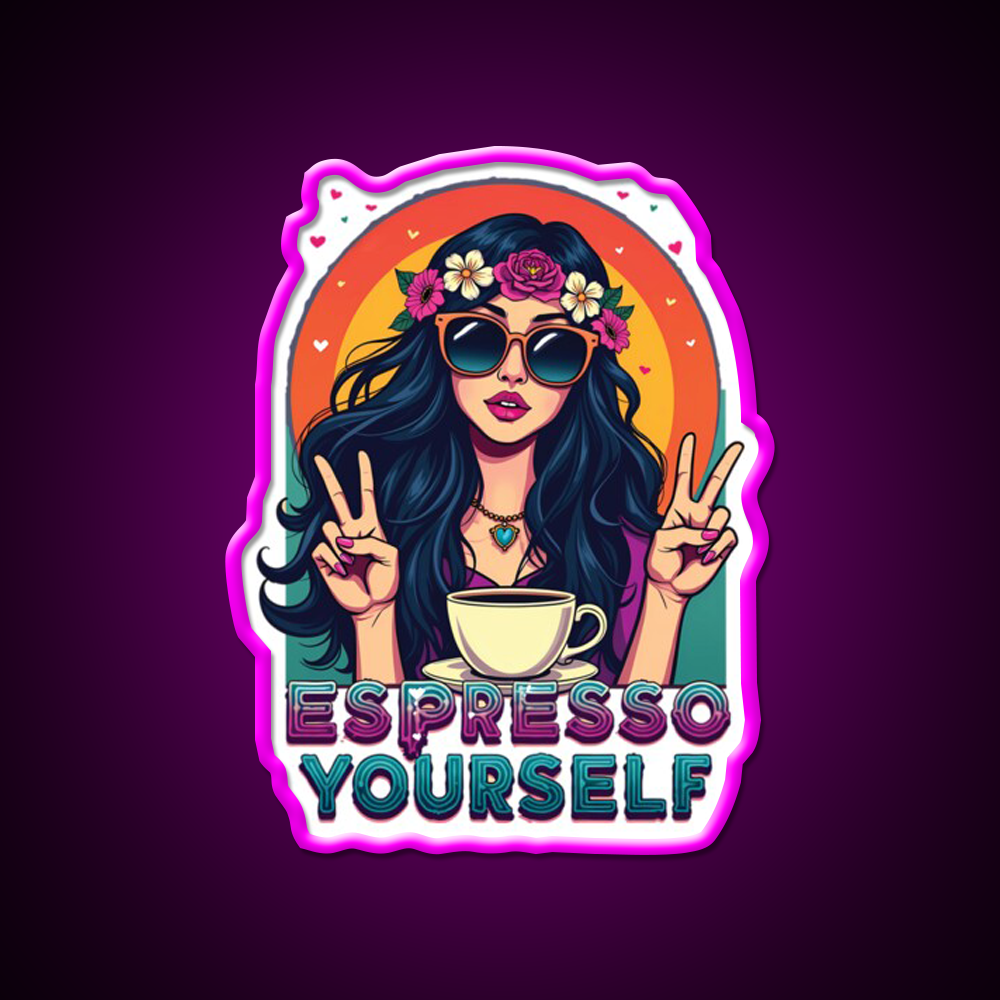 Espresso Yourself Cafe Led Neon Sign Espresso Bar Art Rgb Color