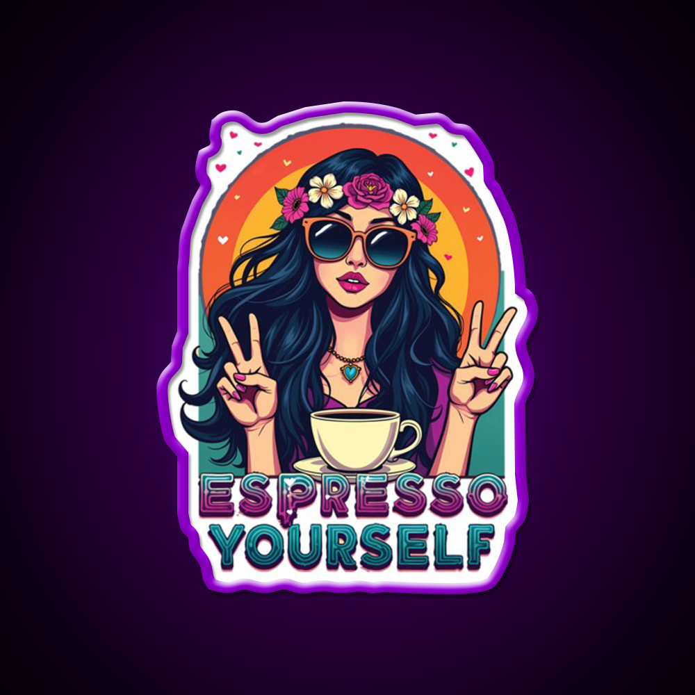 Espresso Yourself Cafe Led Neon Sign Espresso Bar Art Rgb Color