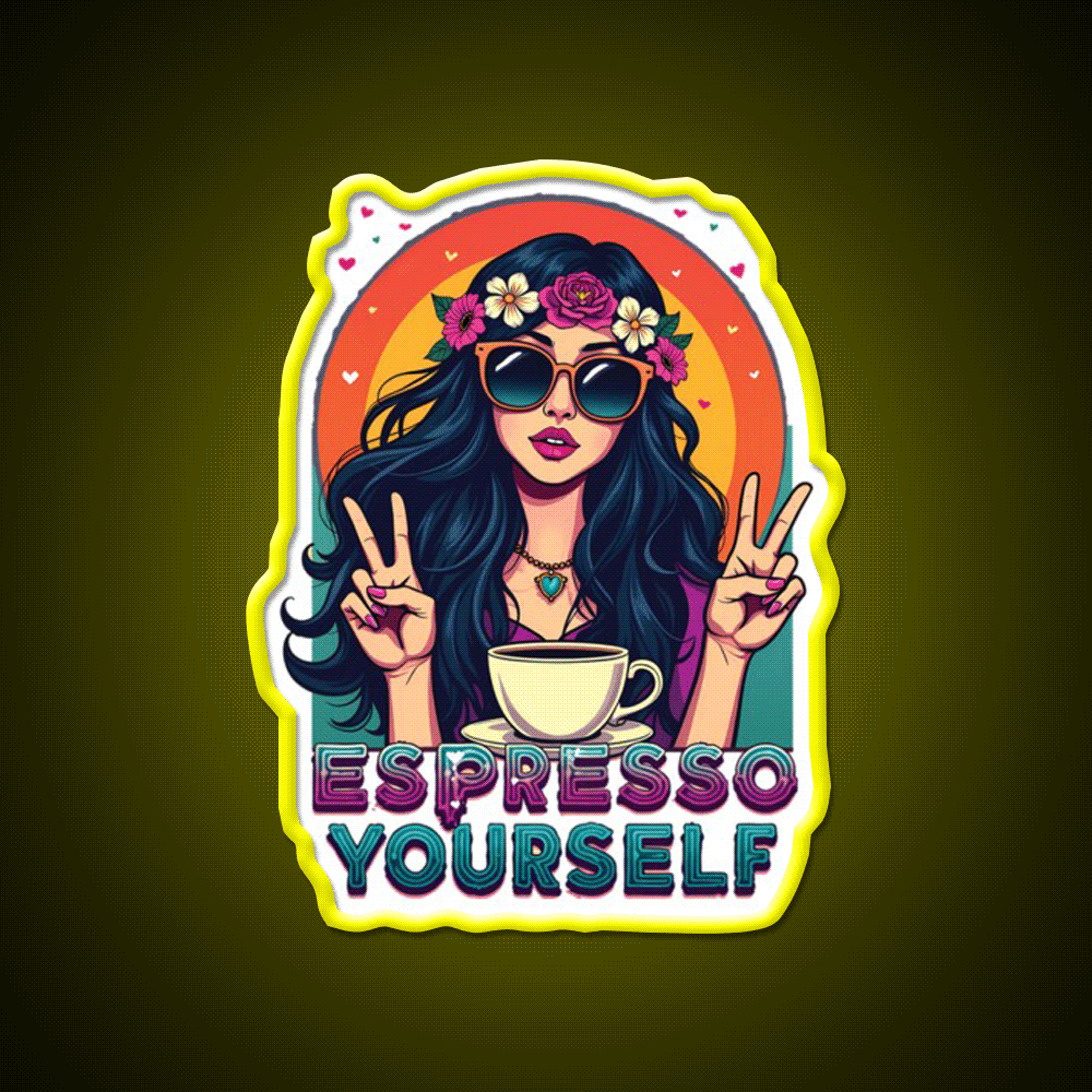 Espresso Yourself Cafe Led Neon Sign Espresso Bar Art Rgb Color