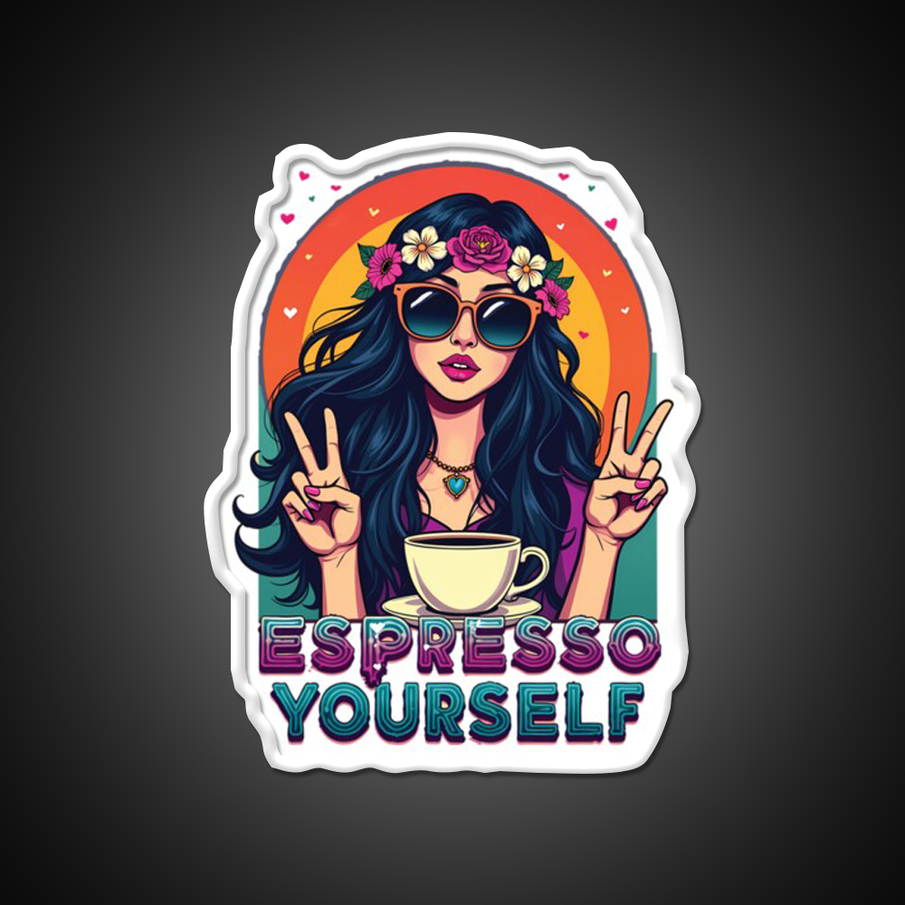 Espresso Yourself Cafe Led Neon Sign Espresso Bar Art Rgb Color