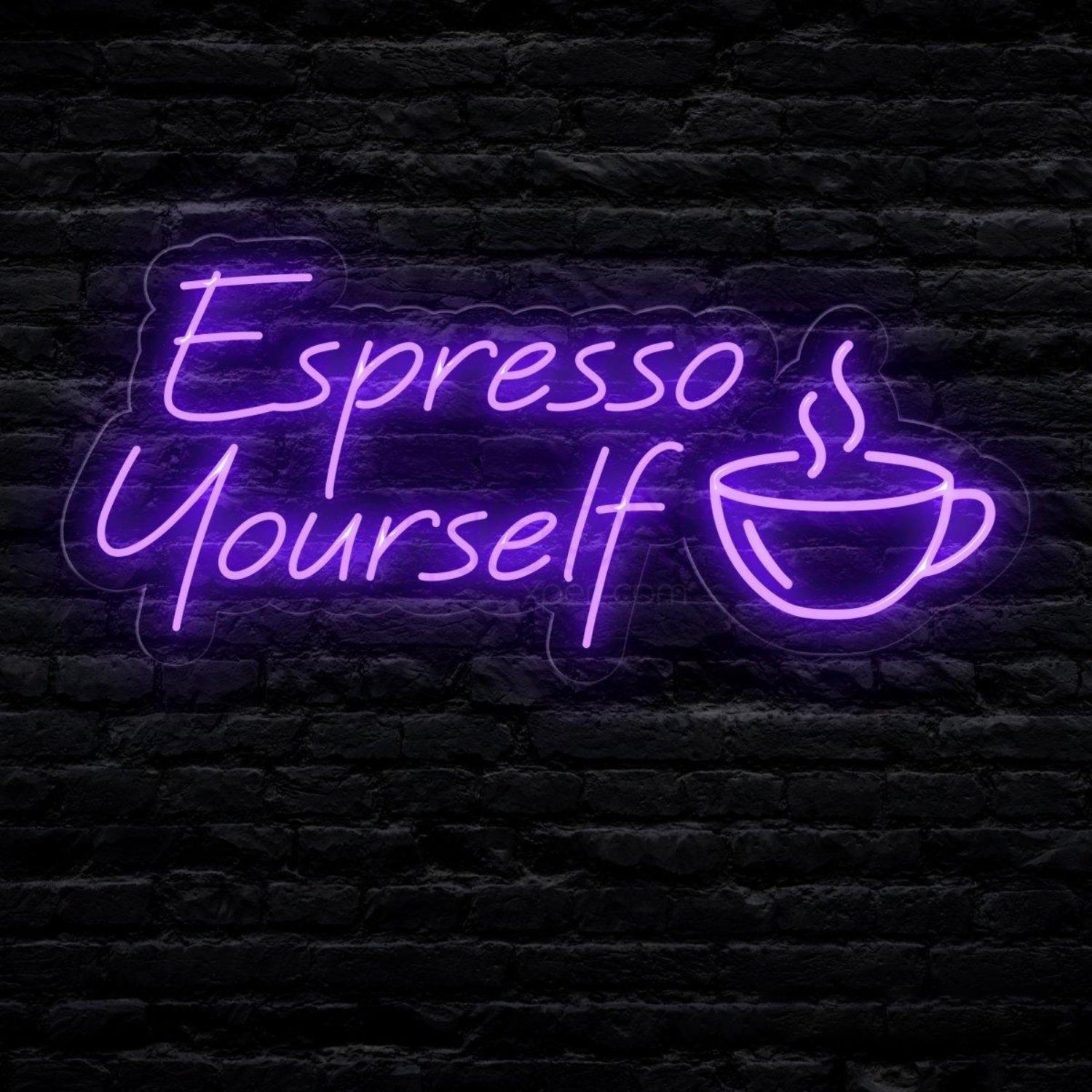 Espresso Yourself Coffee Cup Led Neon Sign For Cafe Window Decor | Shineneon