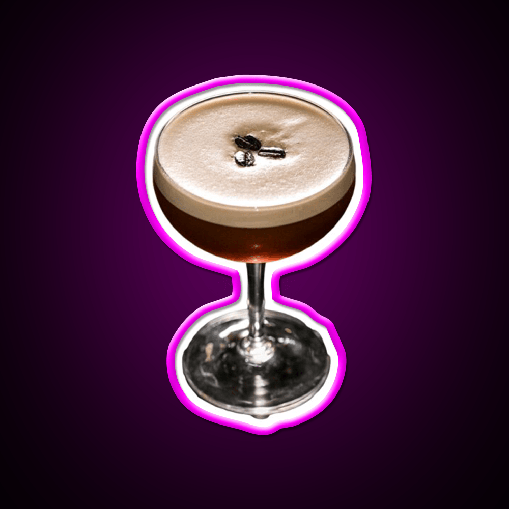 Espressomartini Cocktail Bar Decor Led Neon Sign Rgb Color - Shineneon