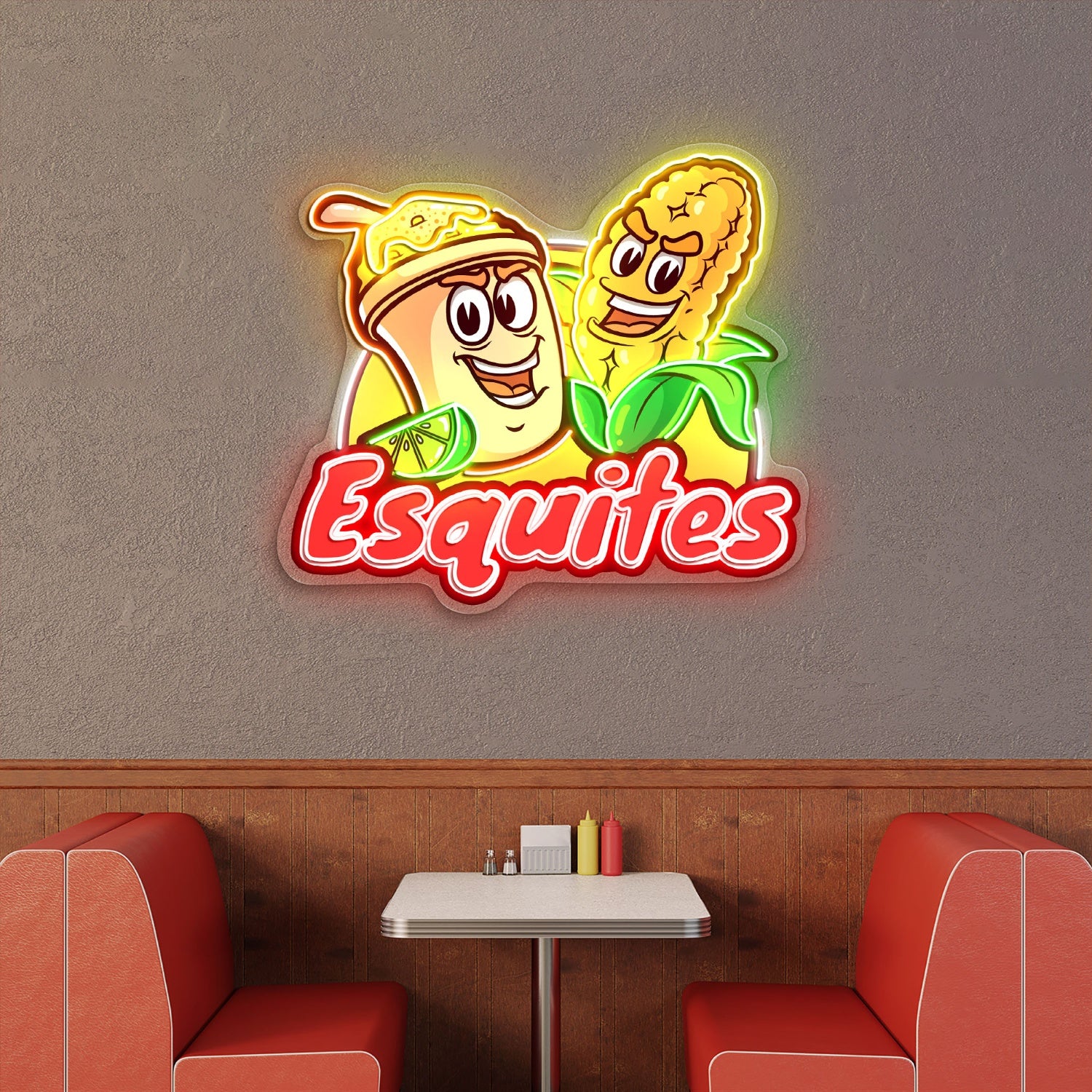 Esquites Acrylic Led Neon Sign Mexico Esquites LED Sign | Shineneon