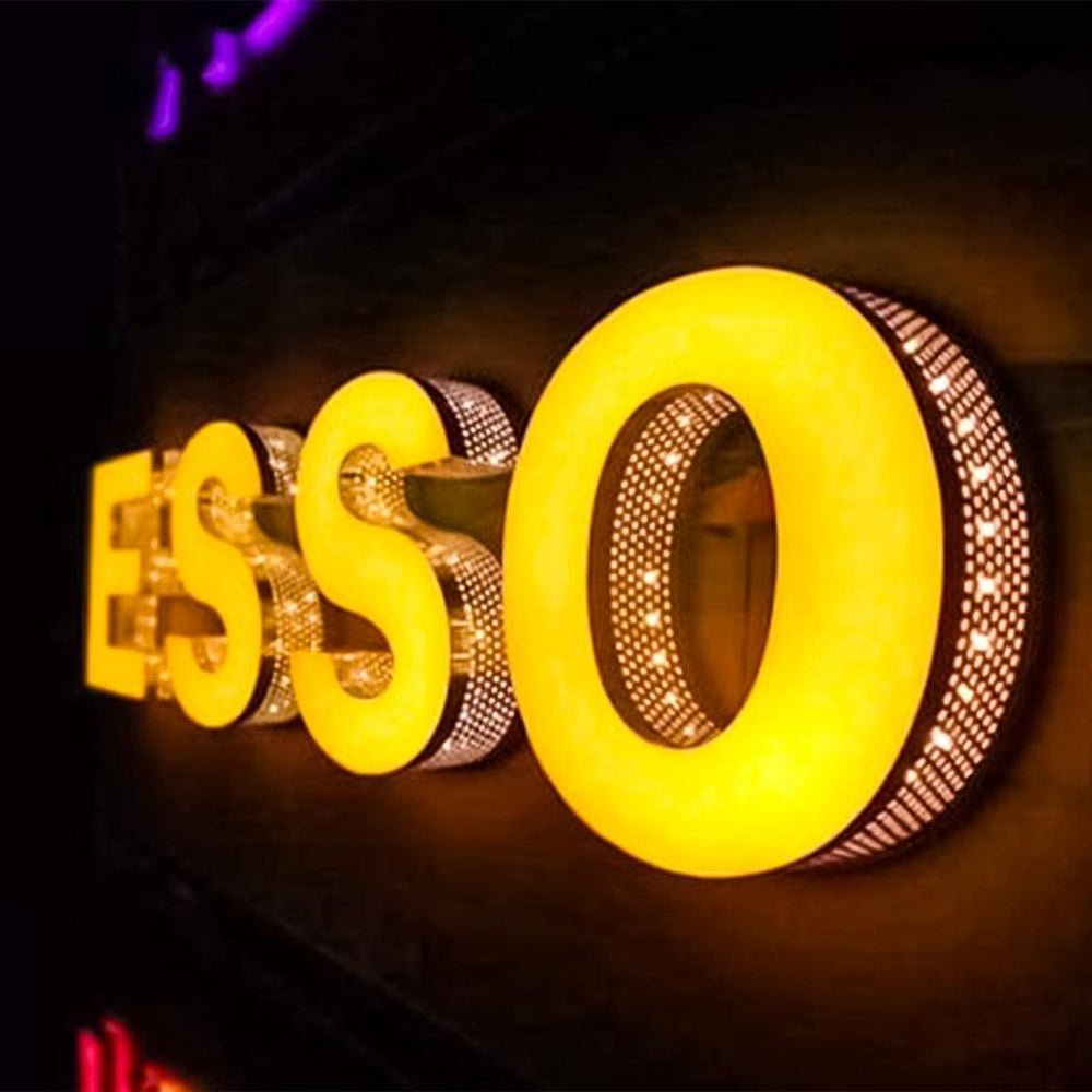Esso 3D Front And Back Lit Letters Metal Led Sign - Shineneon