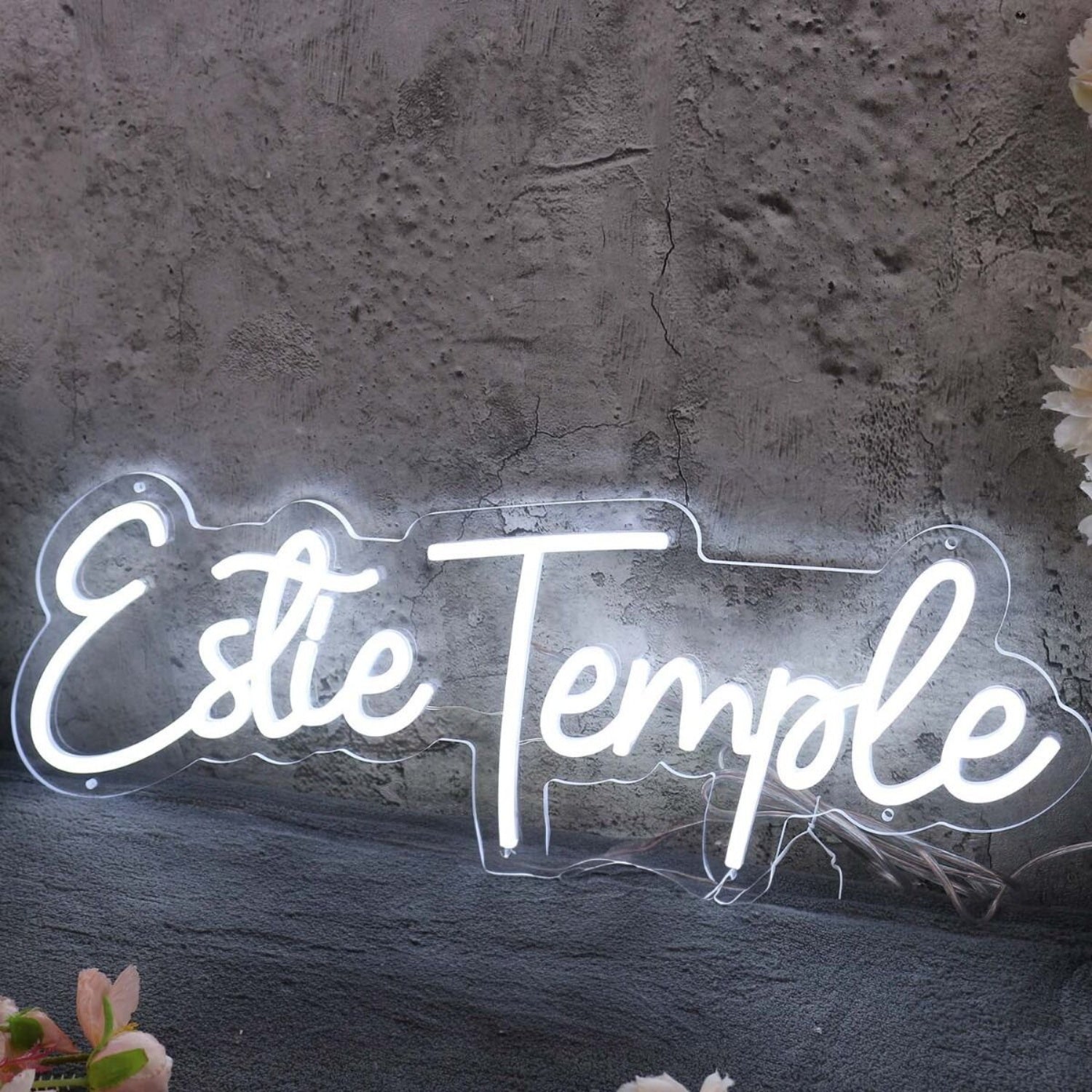 Estie Temple White Led Neon Sign - Shineneon