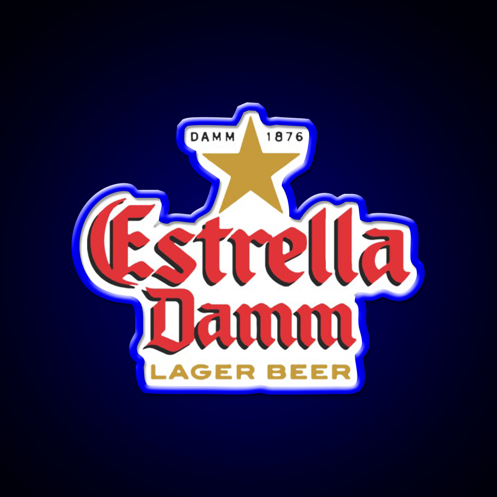 Estrella Damm Cocktail Bar Decor Led Neon Sign Rgb Color - Shineneon