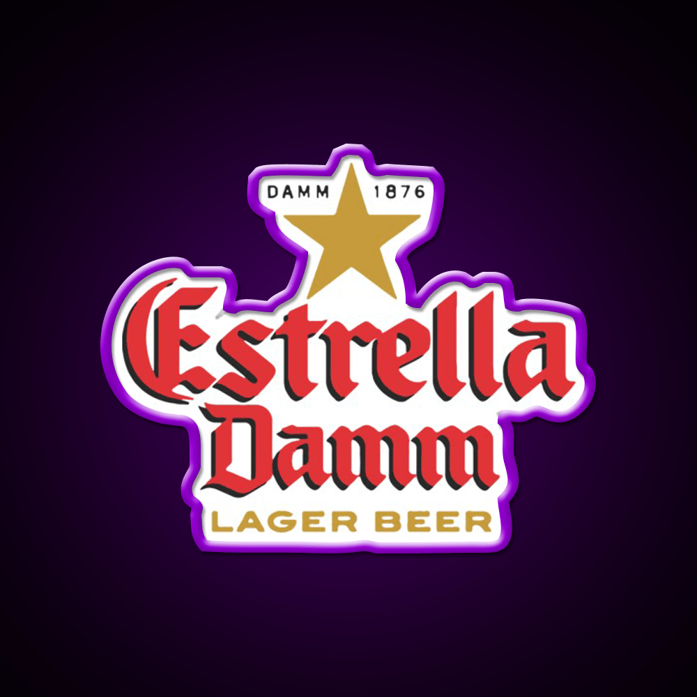Estrella Damm Cocktail Bar Decor Led Neon Sign Rgb Color - Shineneon
