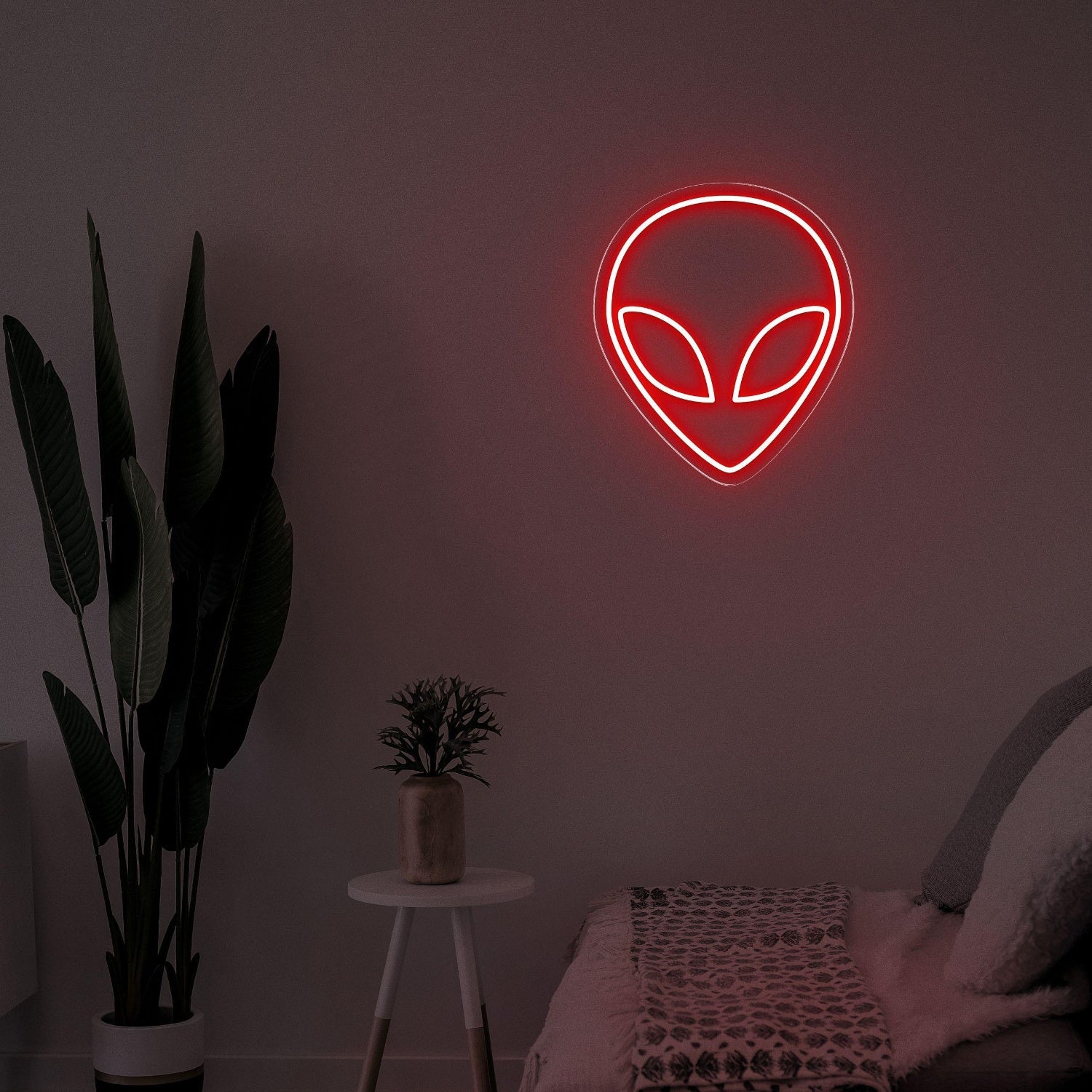 Et Alien Head Green Led Neon Sign For Home Decor Sci-Fi Theme | Shineneon