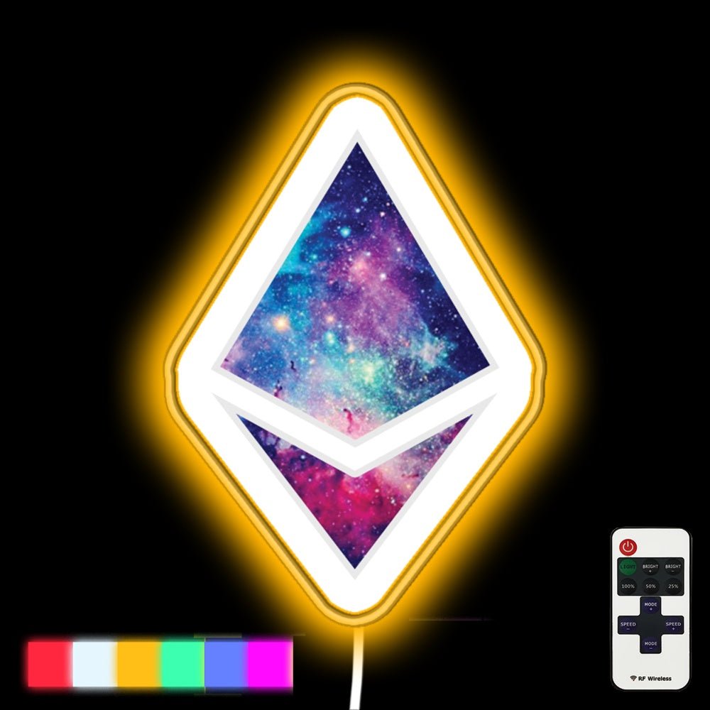 Ethereum Moon Galaxy Led Neon Sign - Shineneon