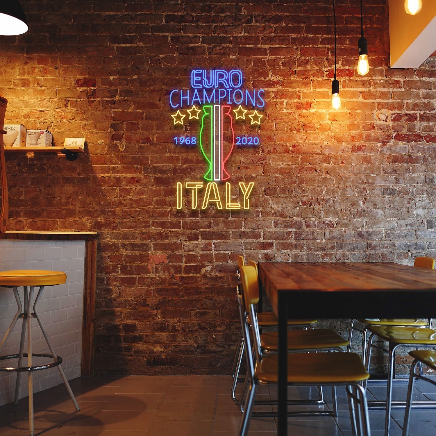 Euro Champions Italy Neon Light Sign | Shineneon