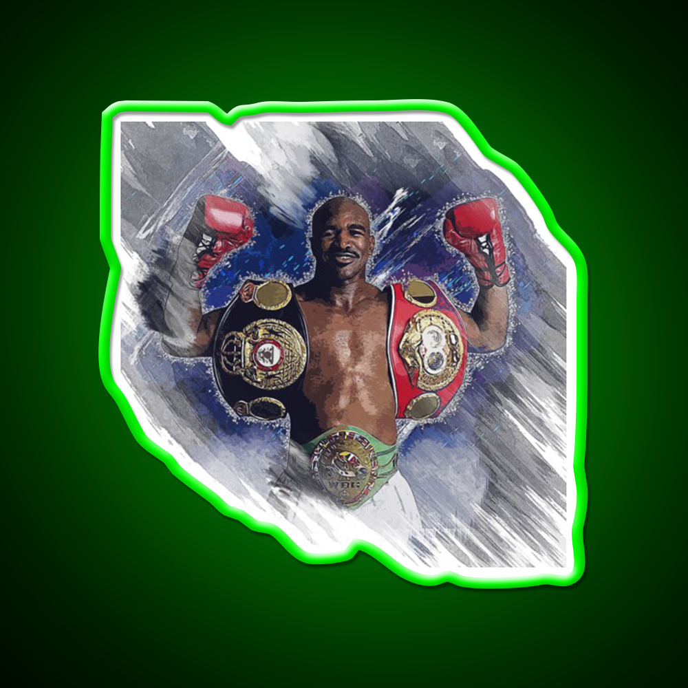 Evander Holyfield Gym Fitness Led Neon Sign Rgb Color - LED neon sign view 8