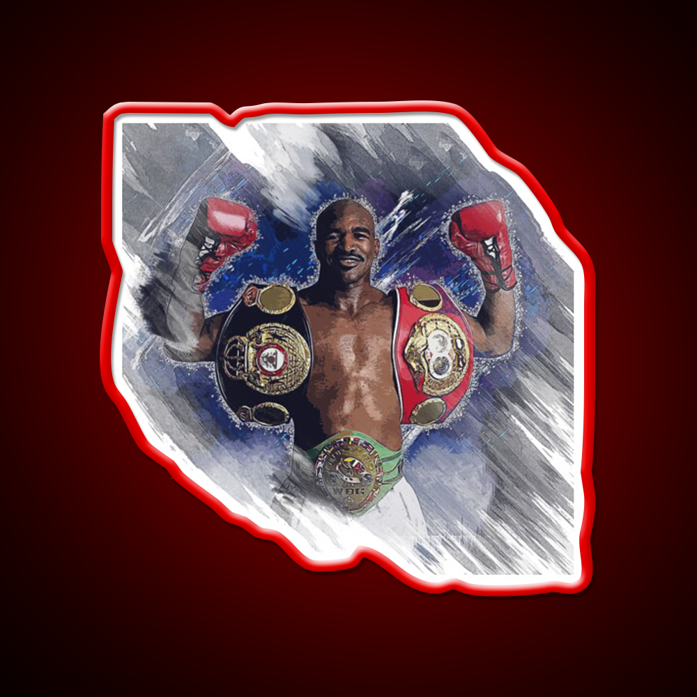 Evander Holyfield Gym Fitness Led Neon Sign Rgb Color - LED neon sign view 10