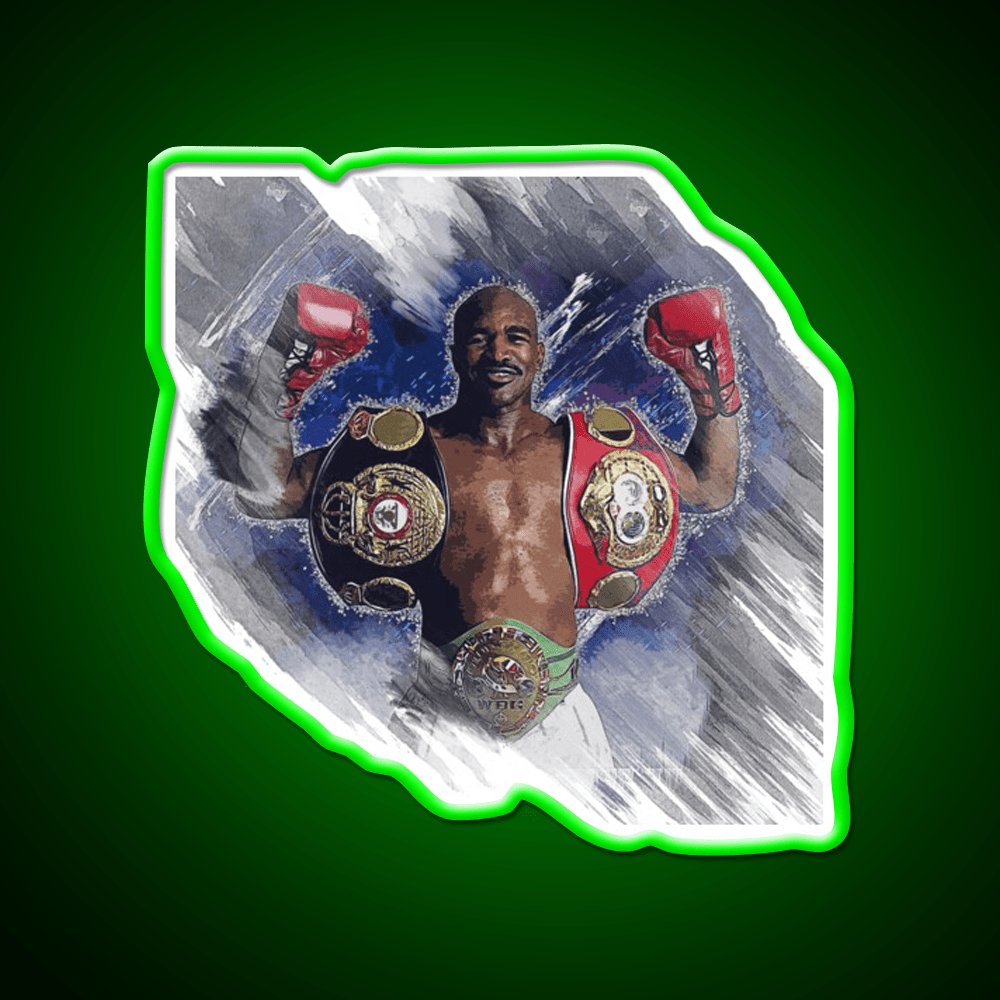 Evander Holyfield Gym Fitness Led Neon Sign Rgb Color - Shineneon