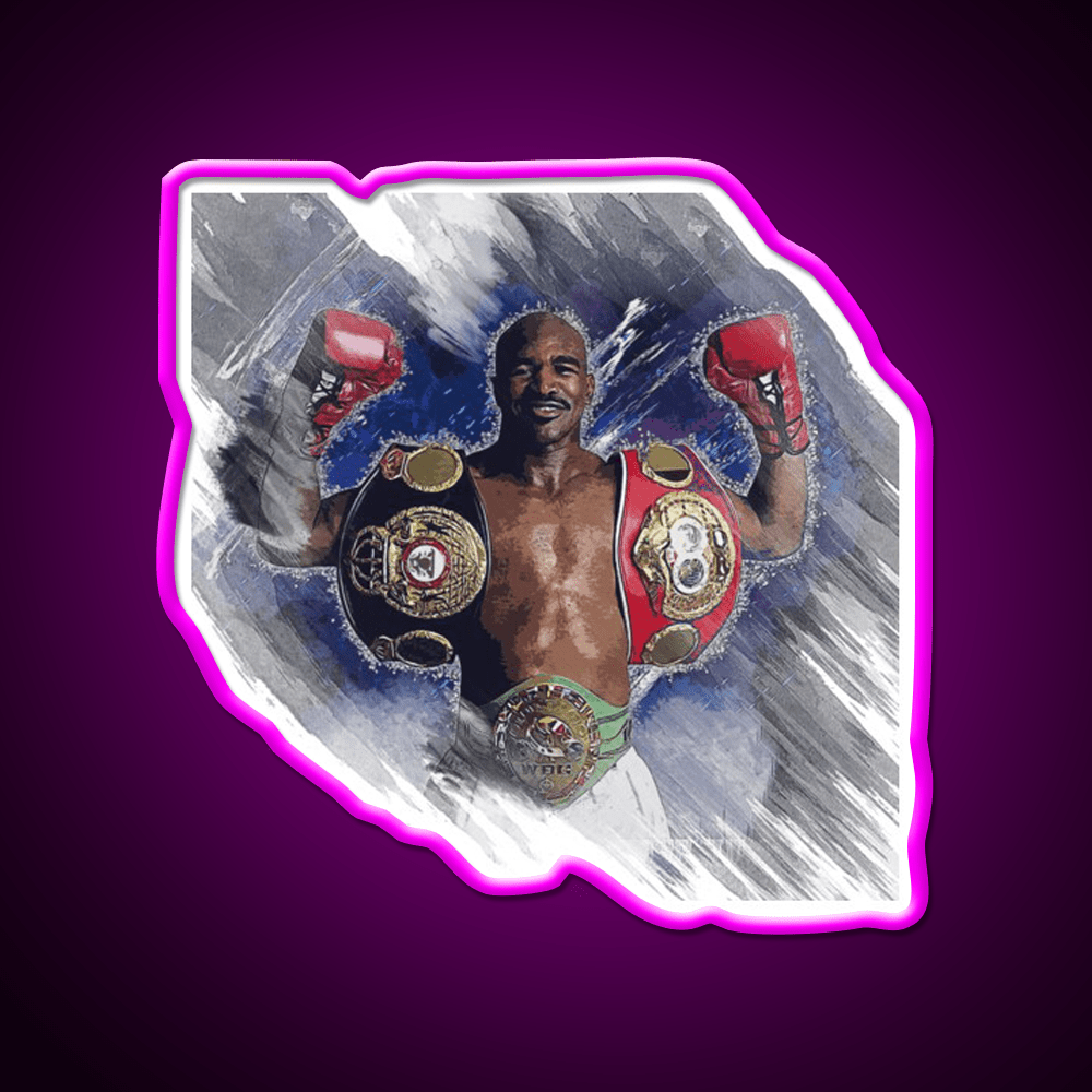 Evander Holyfield Gym Fitness Led Neon Sign Rgb Color - Shineneon