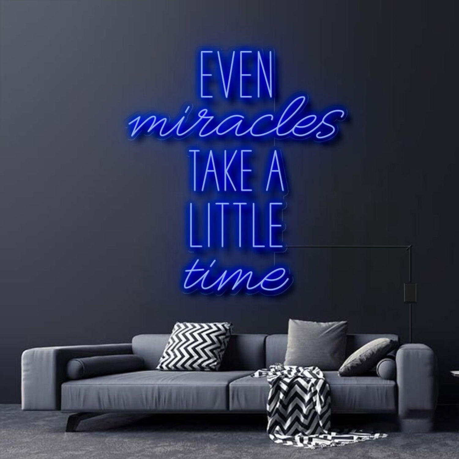 Even Miracles Take A Little Time Led Neon Sign | Shineneon