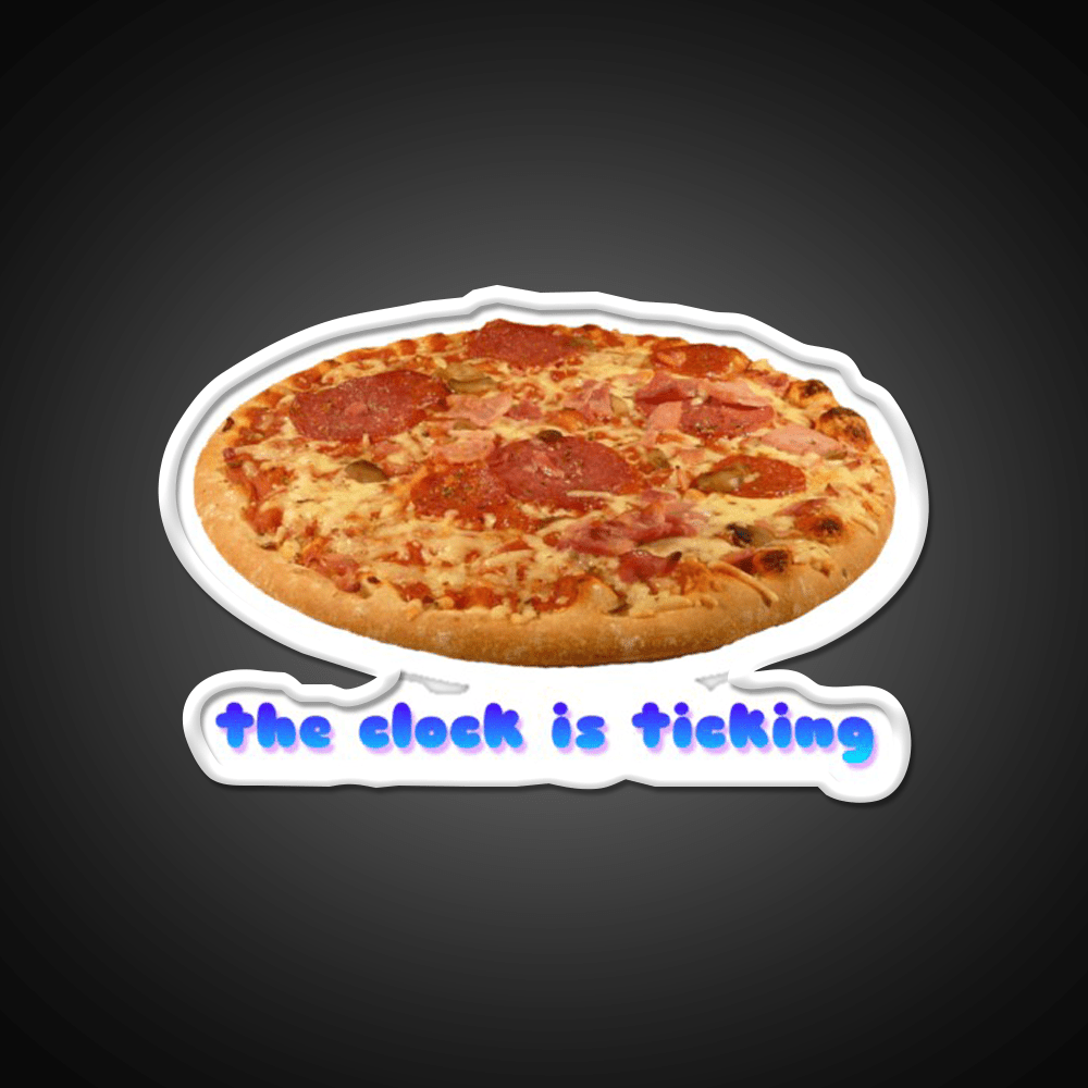 Even My Clock Is Ticking Fast Food Led Neon Sign For Burger Place Rgb Color - Shineneon