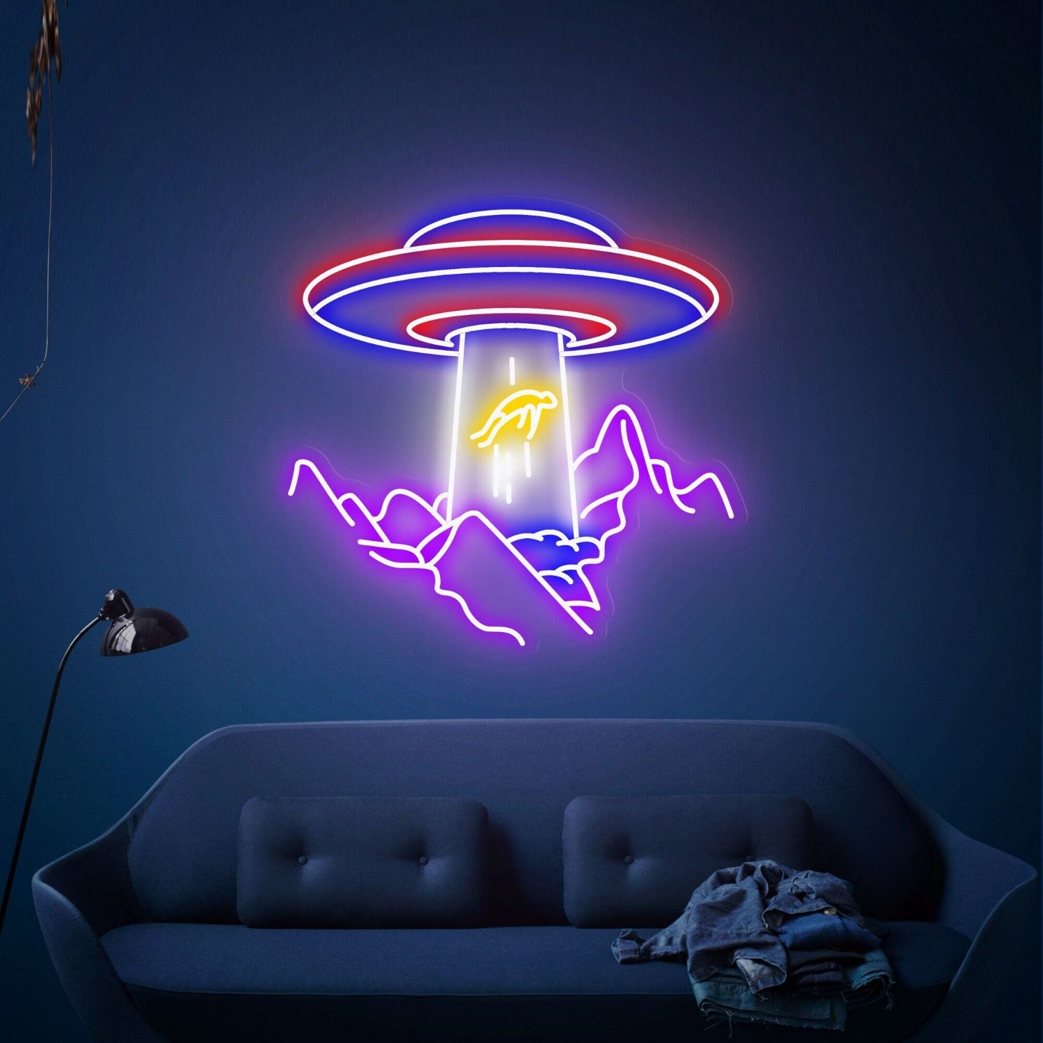 Evenings Bedroom Ufo Sign Fenchanting Wall Art | Shineneon