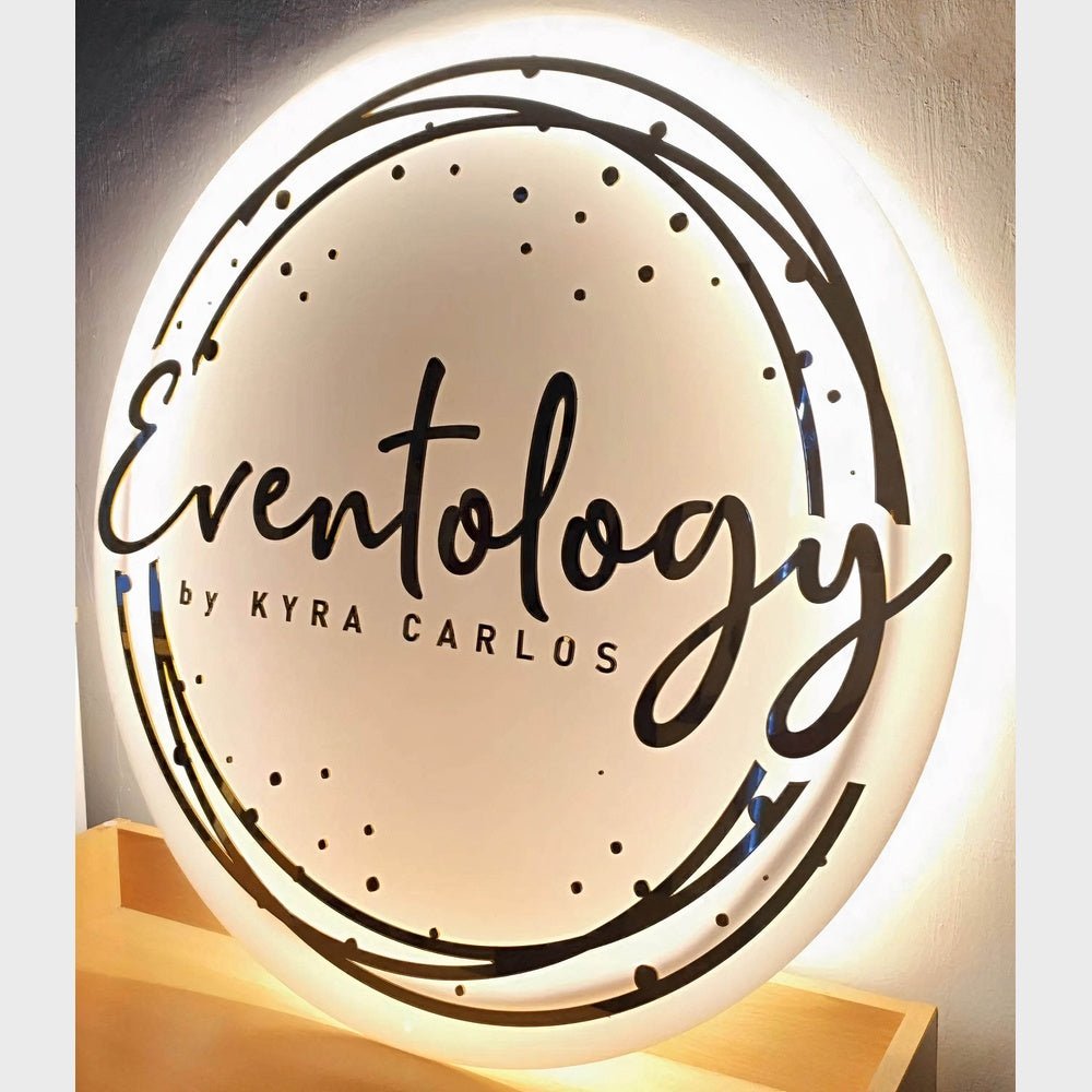 Eventology Salon Acrylic Business Logo Sign - Shineneon