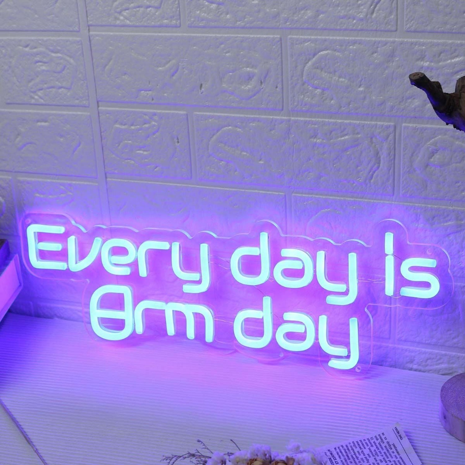 Every Day Is Arm Day Blue Led Neon Sign - Shineneon