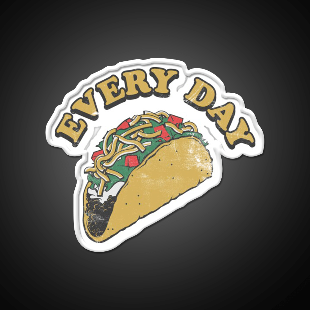 Every Day Is Taco Tuesday Taco Led Neon Sign Mexican Food Sign Rgb Color - Shineneon