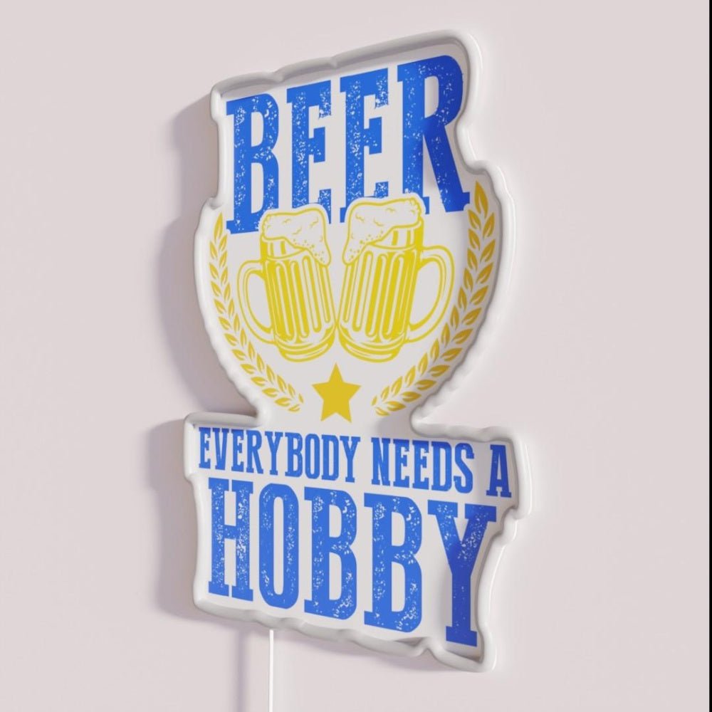 Everybody Needs A Hobby Craft Beer Brewer Rgb Led Neon Sign - Shineneon