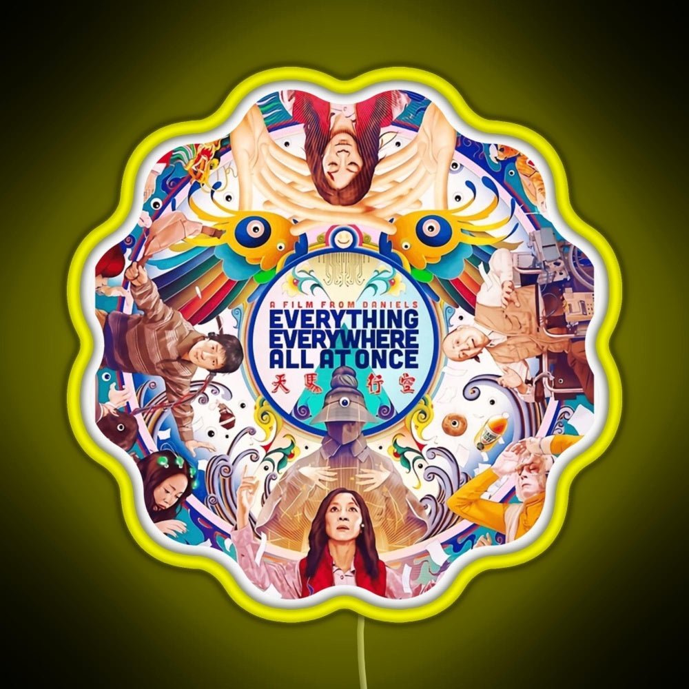 Everything Everywhere All At Once Sci Fi 2022 Rgb Led Neon Sign Pop Wall Art - Shineneon