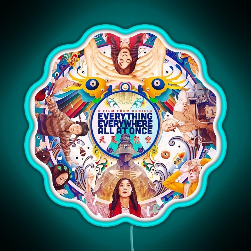 Everything Everywhere All At Once Sci Fi 2022 Rgb Led Neon Sign Pop Wall Art - Shineneon