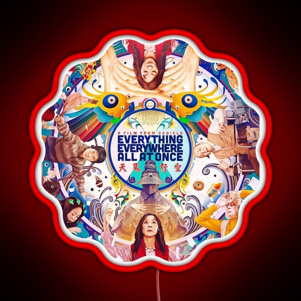 Everything Everywhere All At Once Sci Fi 2022 Rgb Led Neon Sign Pop Wall Art - Shineneon