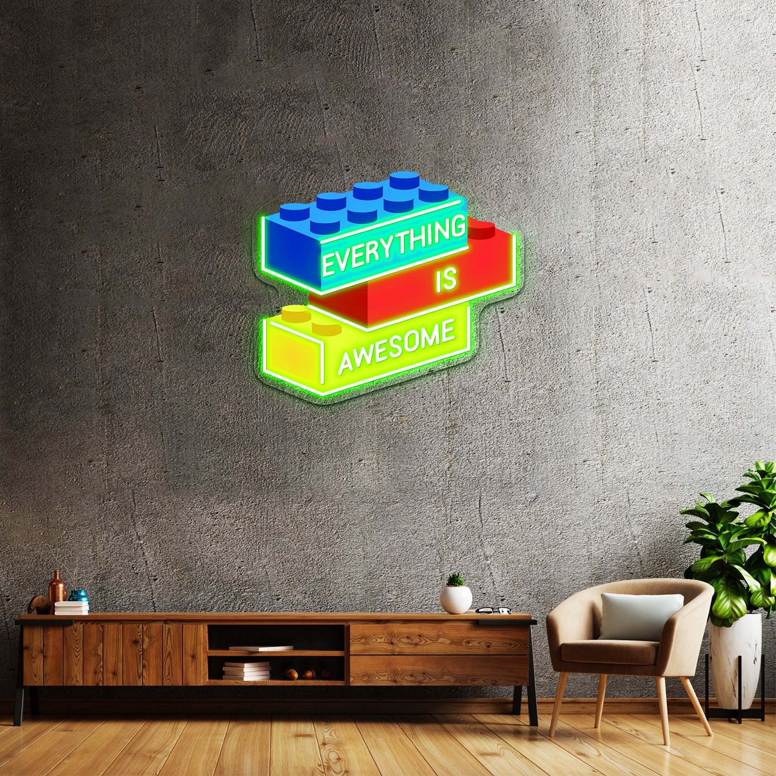 Everything Is Awesome Artwork Custom Neon Led Sign - Shineneon