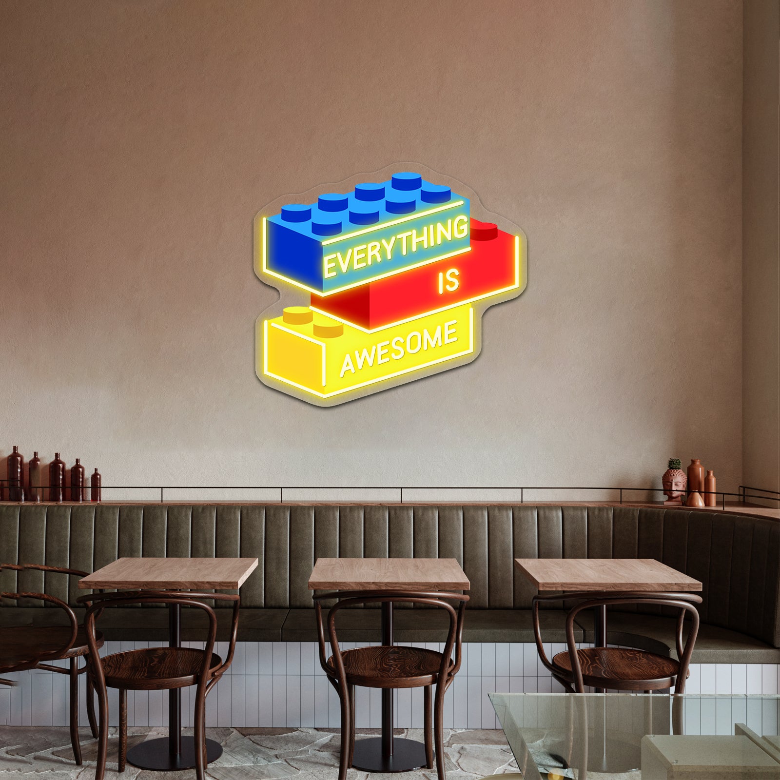 Everything Is Fine Artwork Custom Neon Led Sign