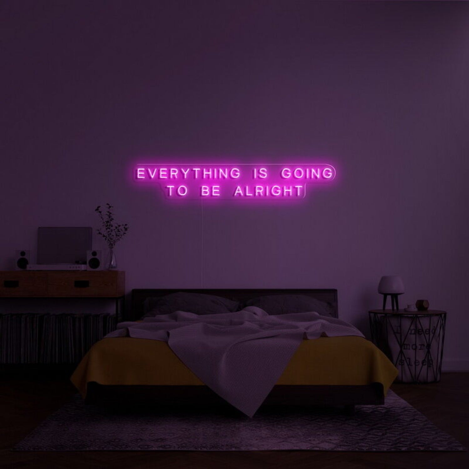 Everything Is Going To Be Alright Led Neon Sign For Positive Spaces - Shineneon