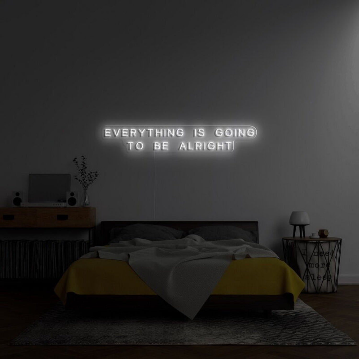 Everything Is Going To Be Alright Led Neon Sign For Positive Spaces - Shineneon