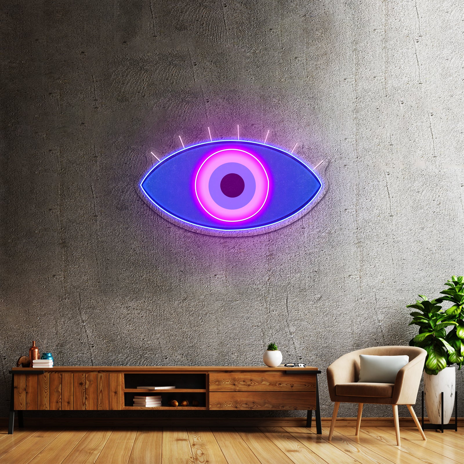 Evil Eye Room Lights Neon For Sale