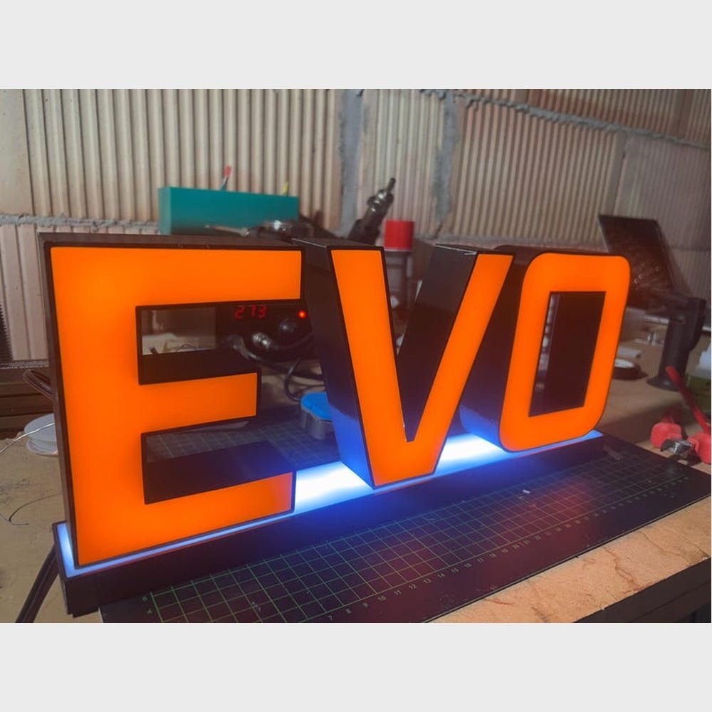 Evo 3D Frontlit And Backlit Channel Letter Led Light Sign - Shineneon