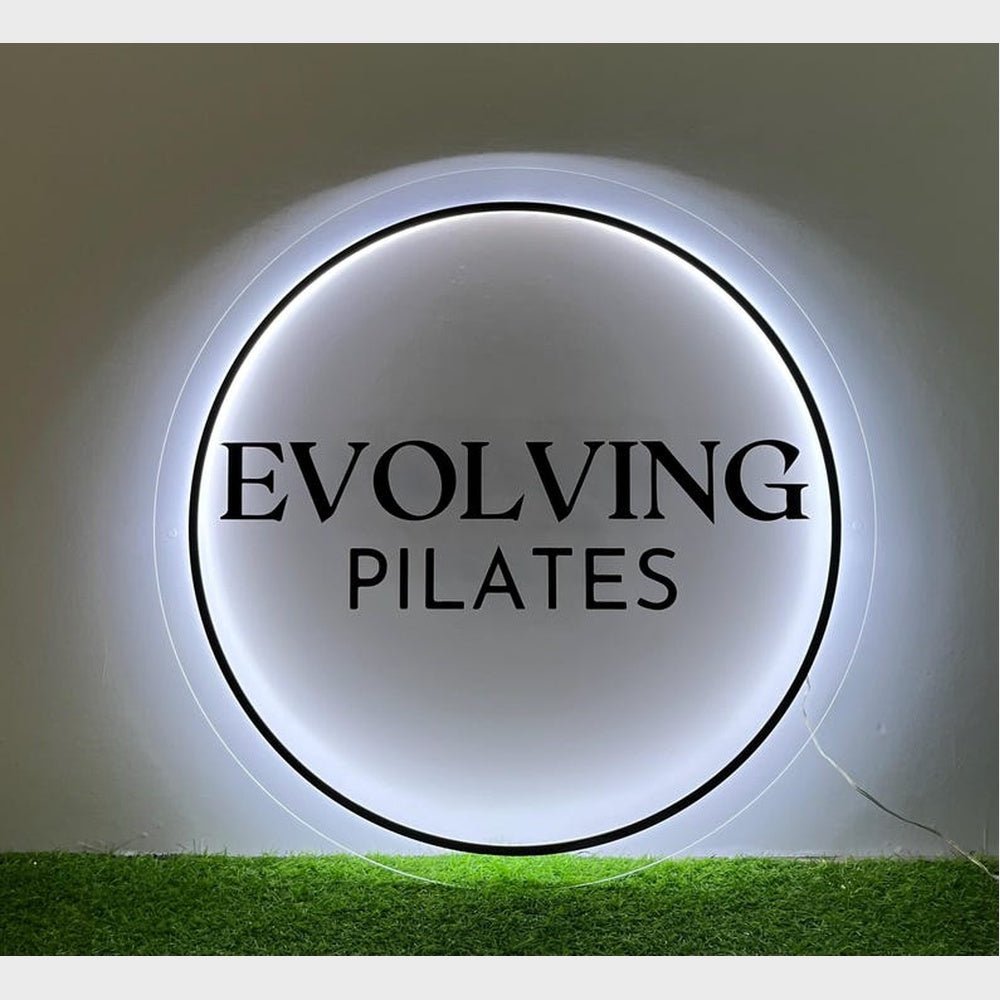 Evolving Pilates Acrylic Business Logo Sign - Shineneon