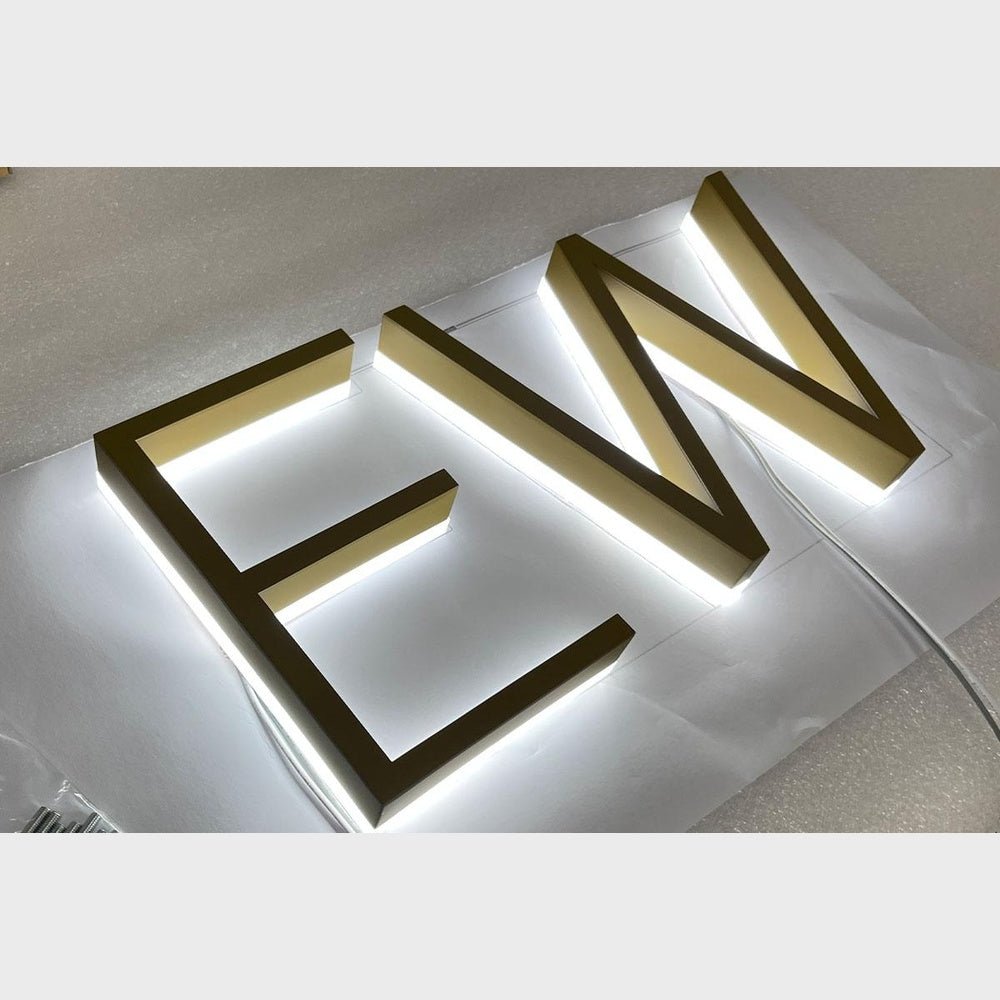 Ew 3D Backlit Channel Letters Led Light Sign - Shineneon
