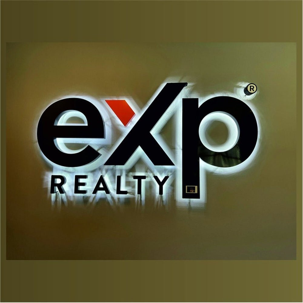 Exp Realty 3D Backlit Channel Letters Led Light Sign - Shineneon