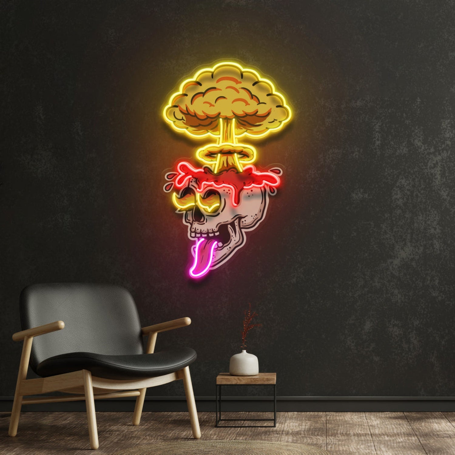 Exploded Skull Acrylic Artwork Led Neon Sign | Shineneon