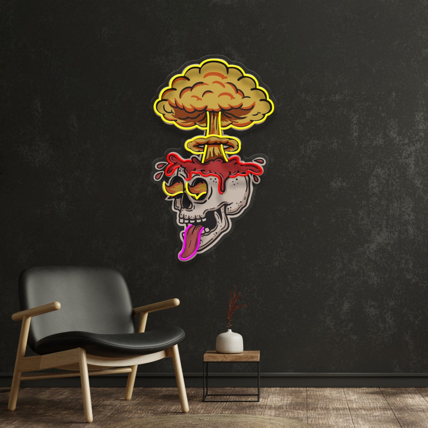 Exploded Skull Acrylic Artwork Led Neon Sign | Shineneon