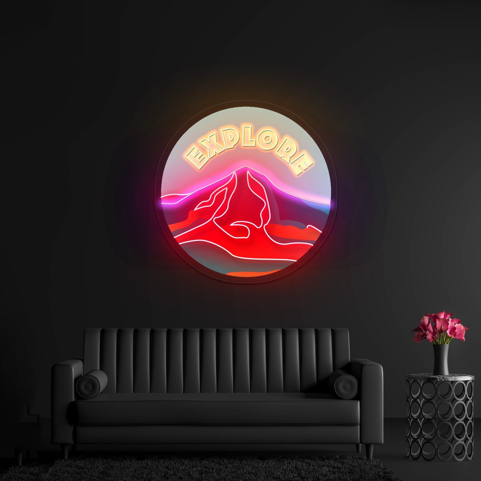 Explore Mountain Neon Signs Home Neon Wall Signs - Shineneon