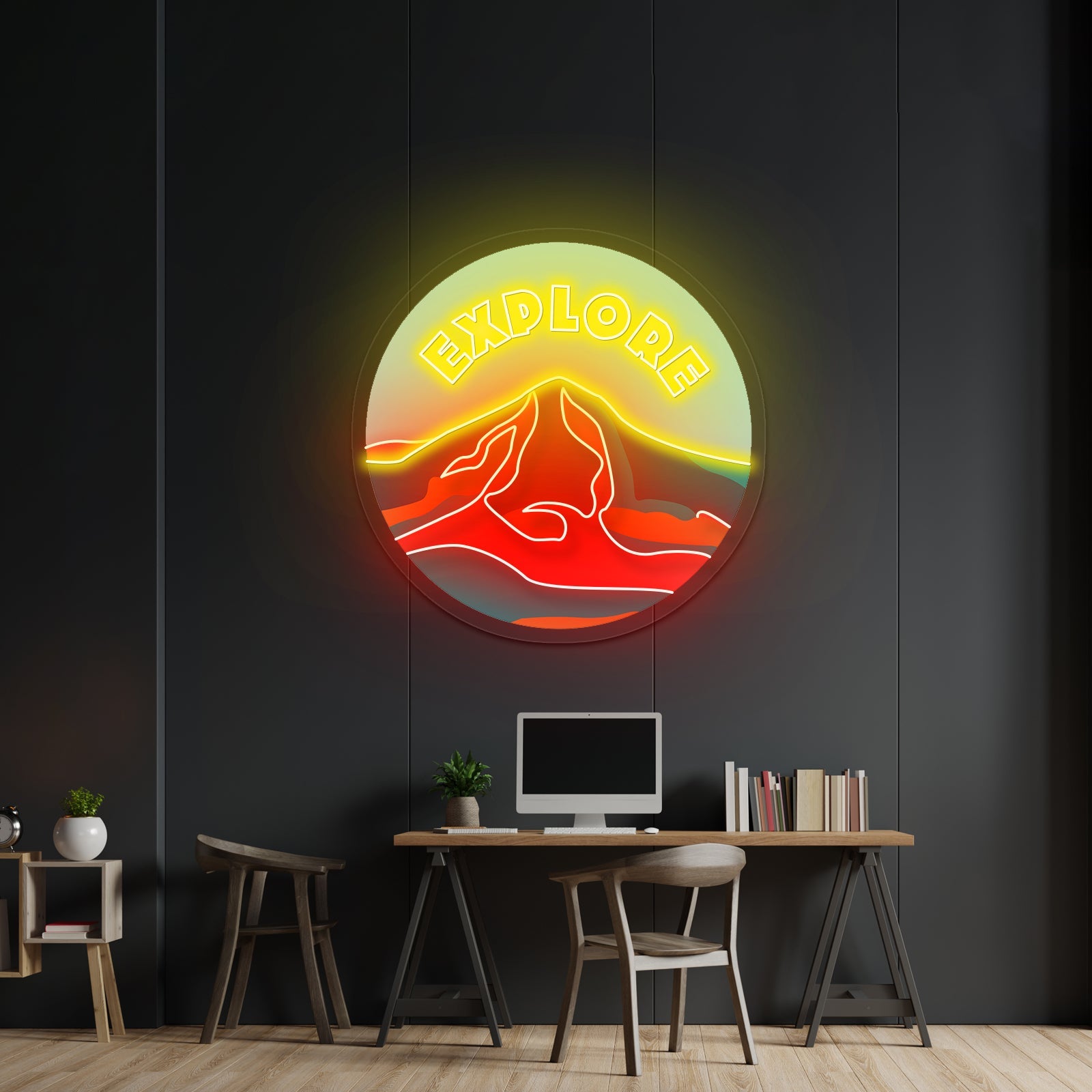 Explore Mountain Neon Signs Home Neon Wall Signs - Shineneon